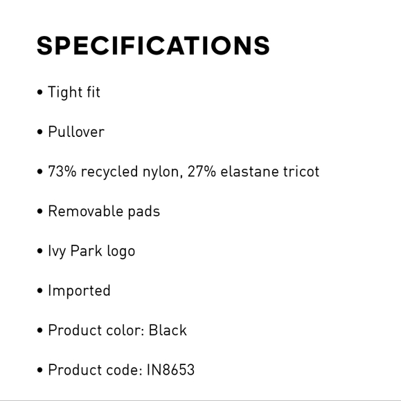 Ivy Park x Adidas Racerback Bra - Picture 9 of 9